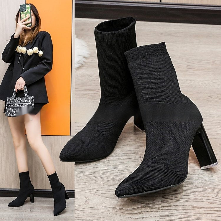 Knitted Sock Ankle Boots, photo 2