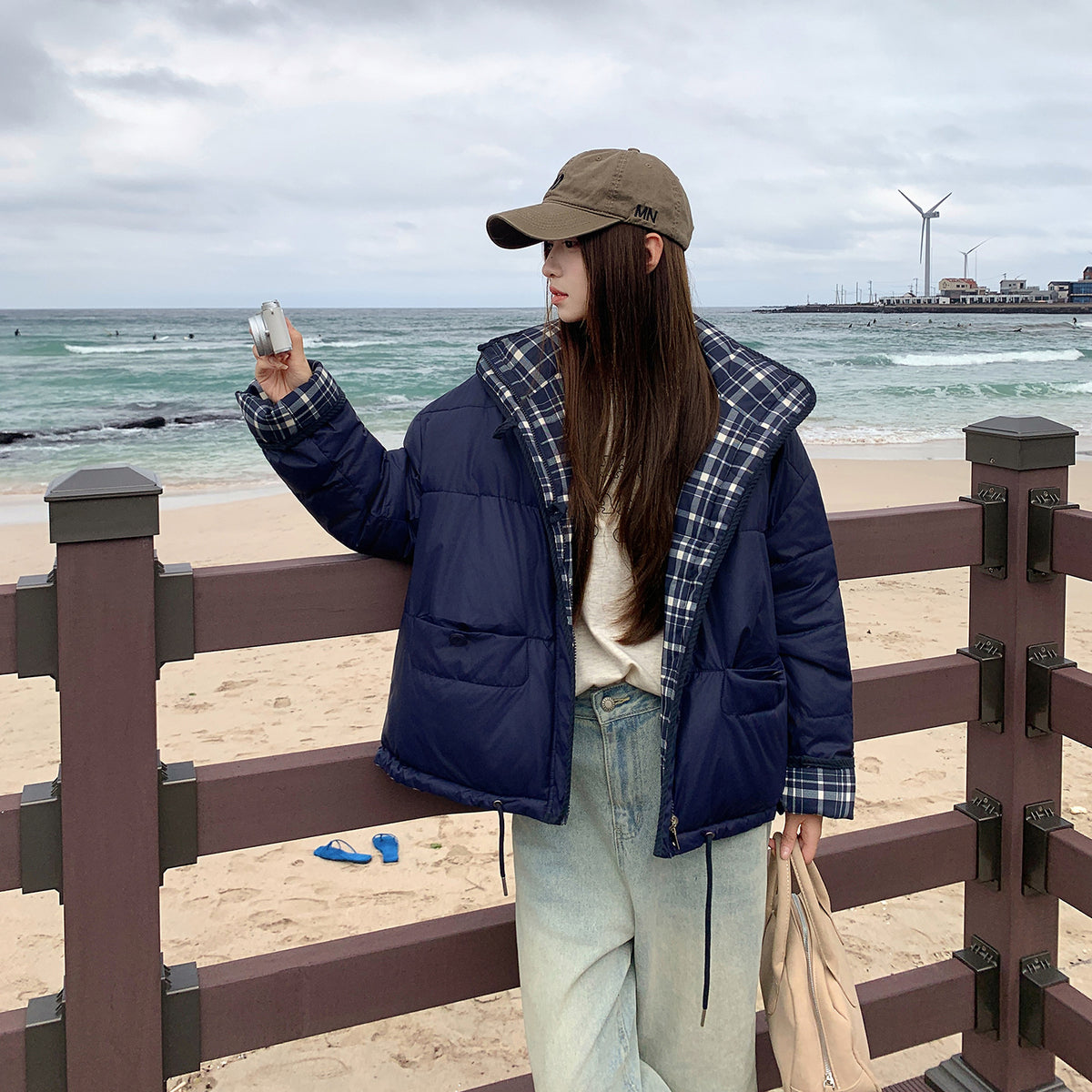 Reversible Check Puffer Jacket, photo 7