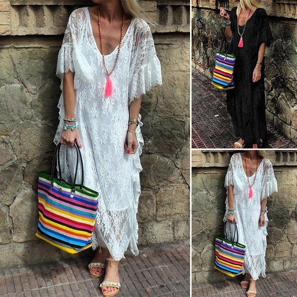 Crochet Lace Maxi Dress, photo 1