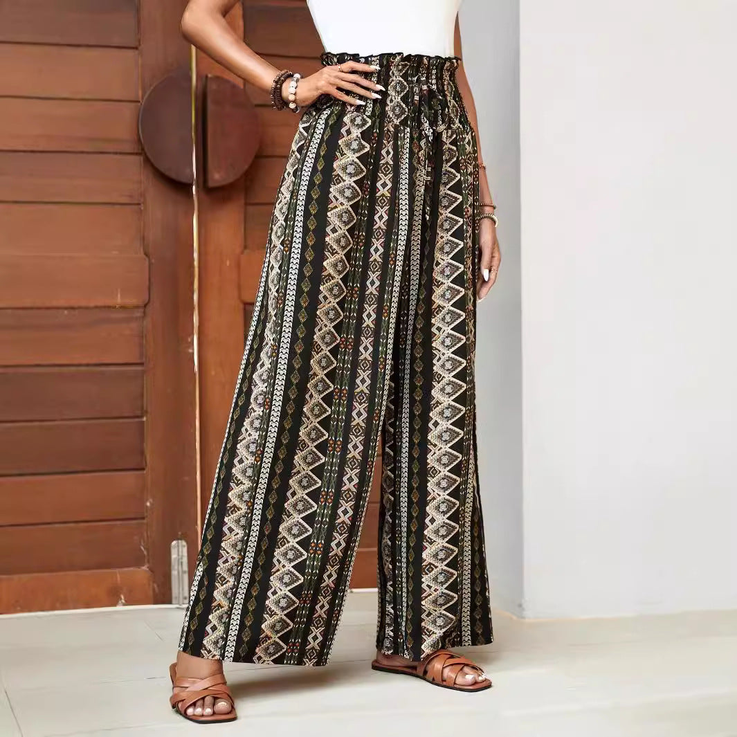 Boho Print Wide Leg Trousers, photo 3