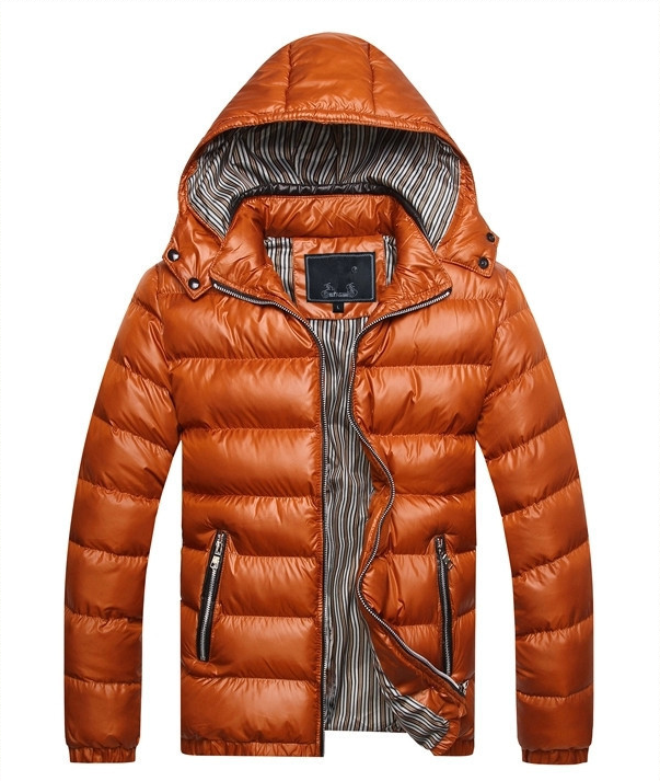 Classic Padded Puffer Jacket in gold