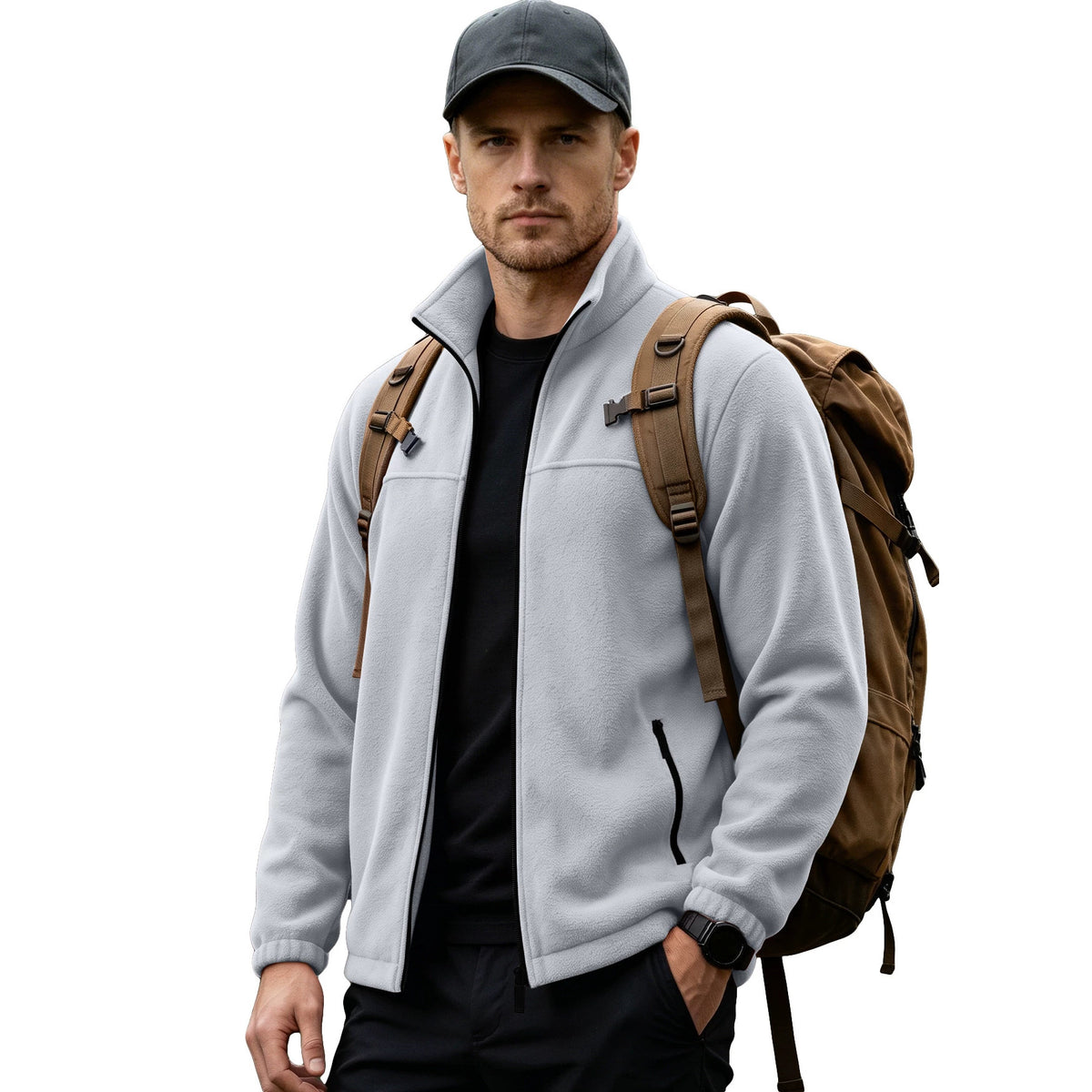 Stand Collar Fleece Jacket, photo 5