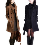 Double-Breasted Fit and Flare Coat, photo 4