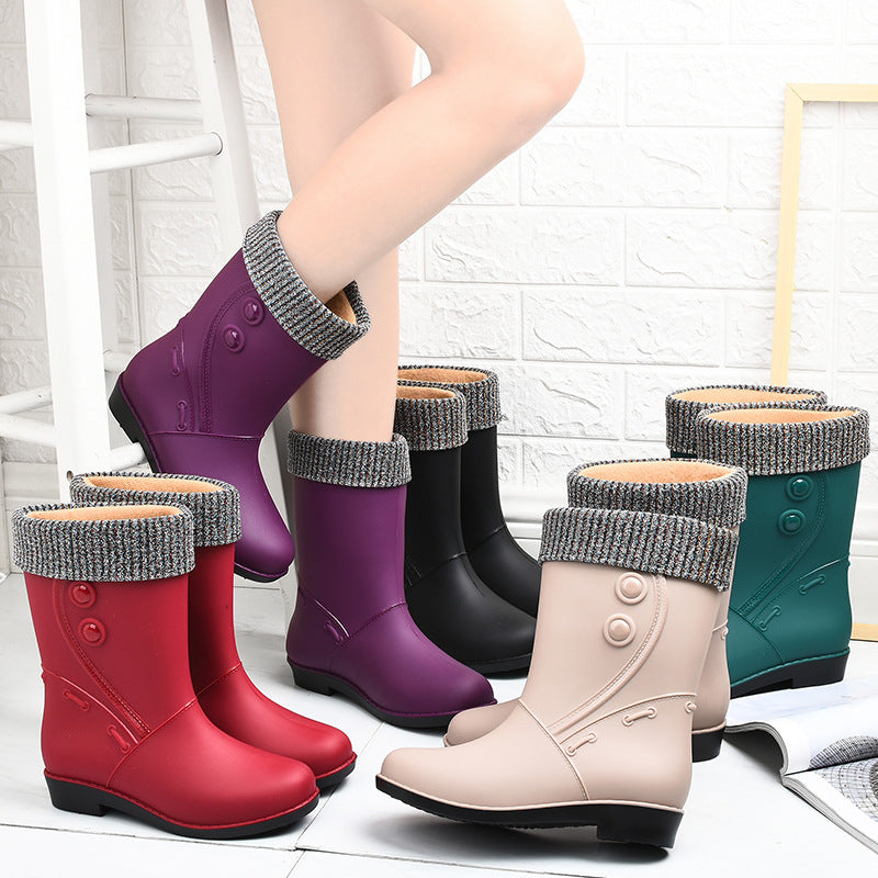 Velvet Lined Knee High Wellies, photo 14
