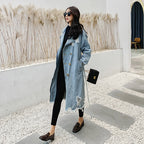 Long Denim Trench Coat, photo 6
