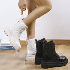 Lace-Up Chunky Platform Ankle Boots, photo 9