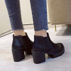 Chunky Heel Platform Ankle Boots, photo 8