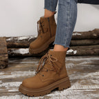 Lace-Up Block Heel Ankle Boots, photo 6