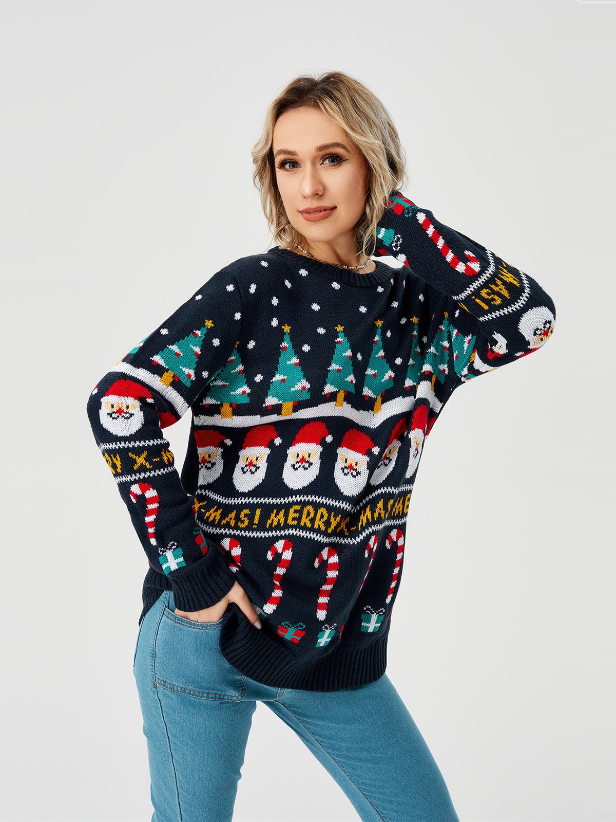 Reindeer Christmas Crew Neck Jumper, photo 5