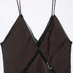 Satin Asymmetric Slip Midi Dress, photo 3