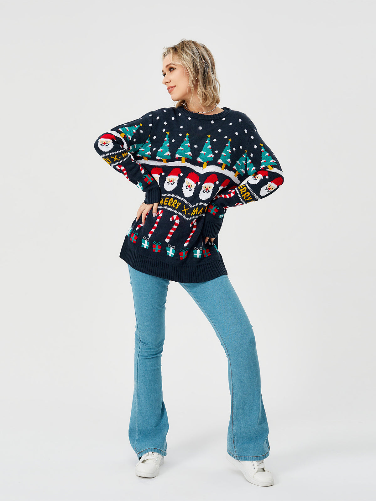 Reindeer Christmas Crew Neck Jumper, photo 7