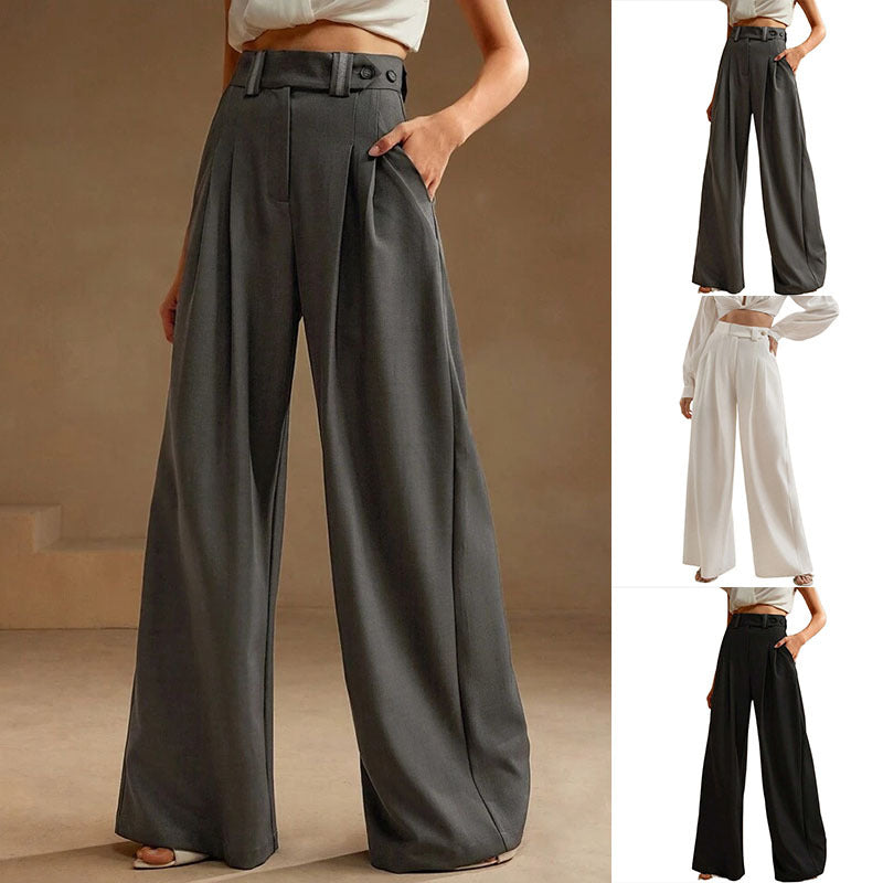 Tailored Wide Leg Trousers with Belt Detail, photo 5