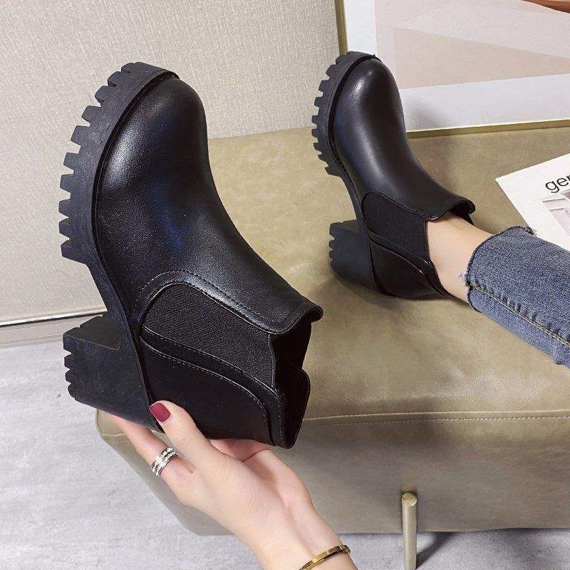 Chunky Heel Platform Ankle Boots, photo 3