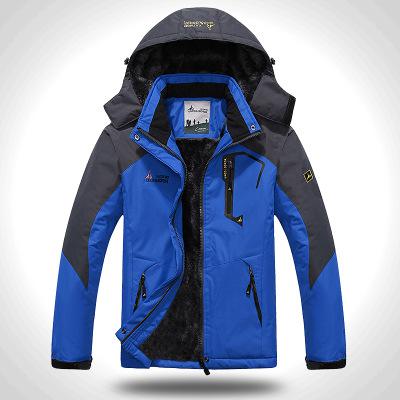 Waterproof Fleece-Lined Ski Jacket in blue