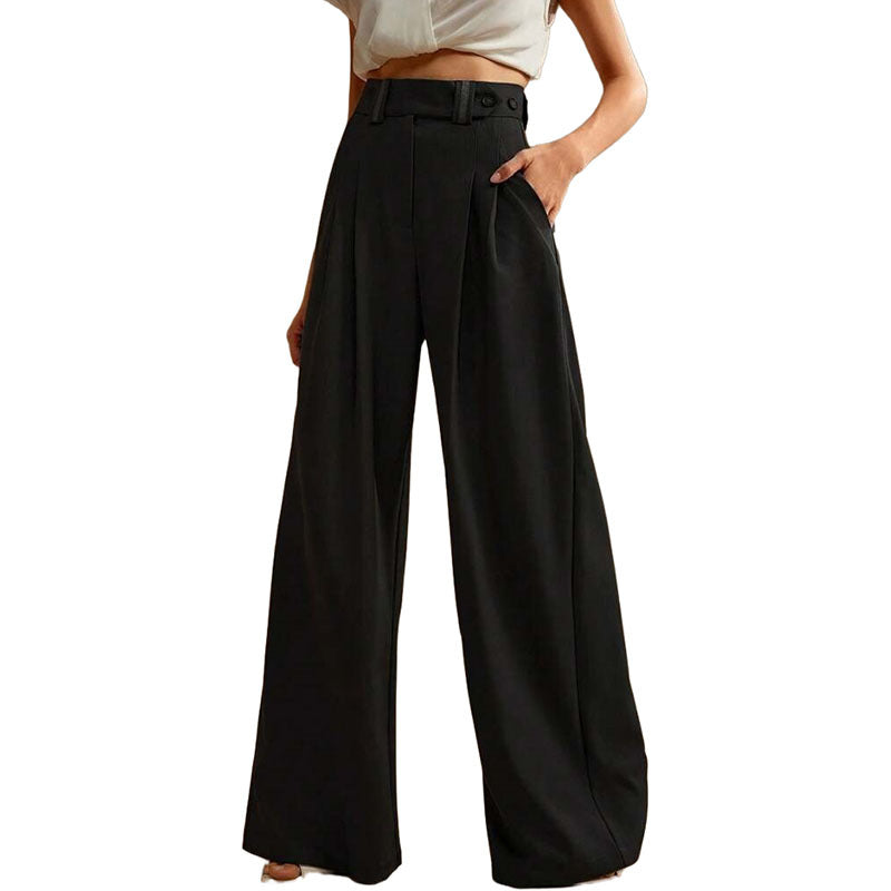 Tailored Wide Leg Trousers with Belt Detail, photo 3