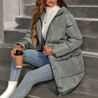 Hooded Longline Puffer Jacket, photo 1