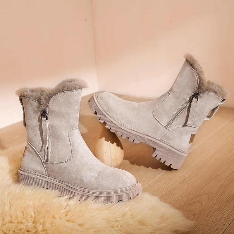 Fur Lined Lug Sole Ankle Boots, photo 4