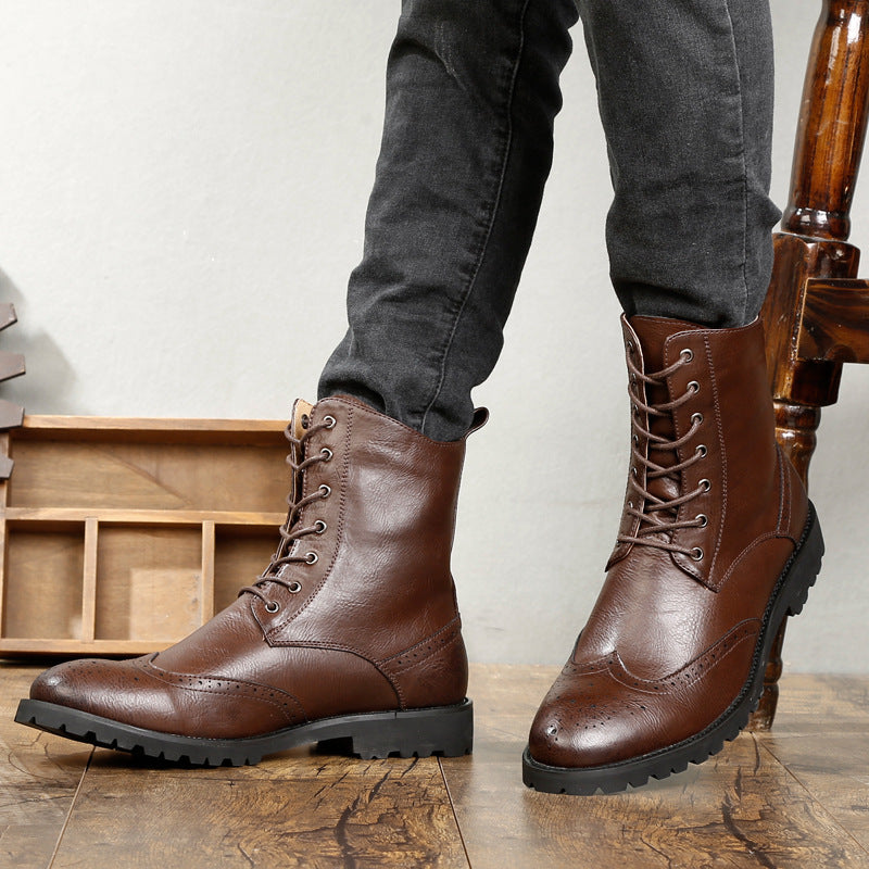 Lace-Up Brogue Boots, photo 1