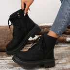 Lace-Up Block Heel Ankle Boots, photo 5