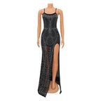 Rhinestone Mesh Maxi Dress, photo 1