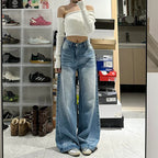 Light Wash Baggy Wide Leg Jeans, photo 5