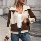 Contrast Fleece Zip Jacket, photo 5