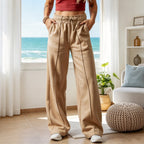 Knit Drawstring Wide Leg Trousers, photo 4