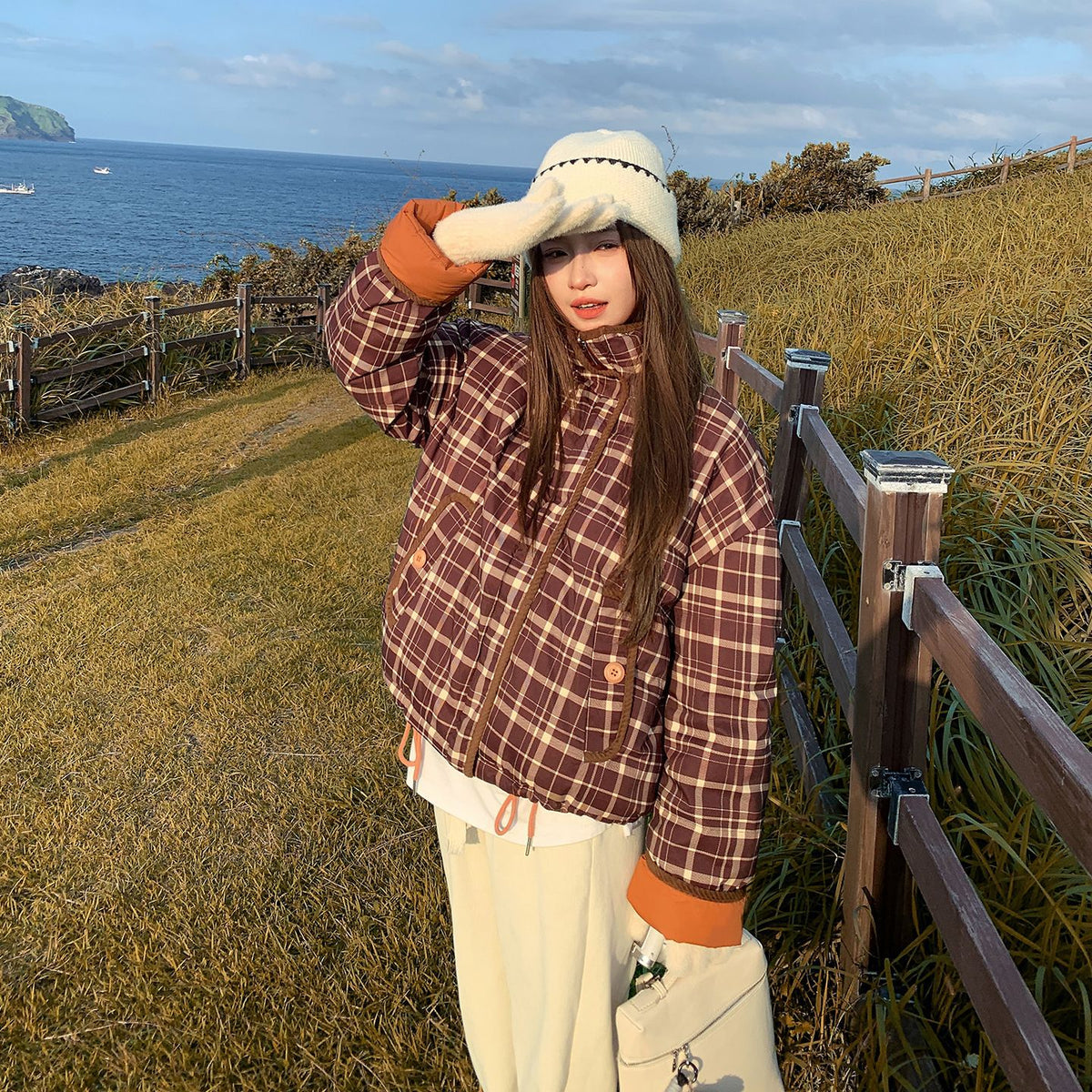 Reversible Check Puffer Jacket, photo 1