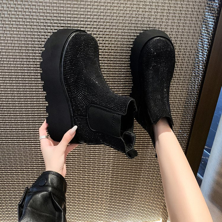 Rhinestone Platform Chelsea Boots, photo 4