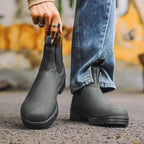 Matte Chelsea Boots in grey