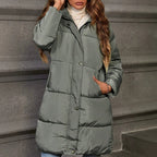 Hooded Longline Puffer Jacket, photo 3