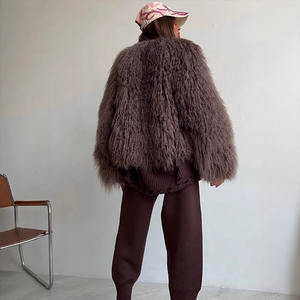 Short Faux Fur Jacket, photo 4