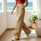Knit Drawstring Wide Leg Trousers, photo 1