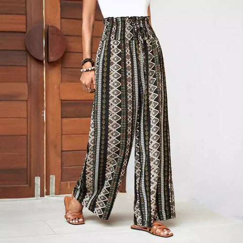 Boho Print Wide Leg Trousers, photo 1