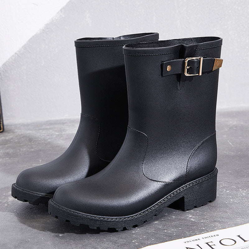 Short Rain Boots with Buckle, photo 3