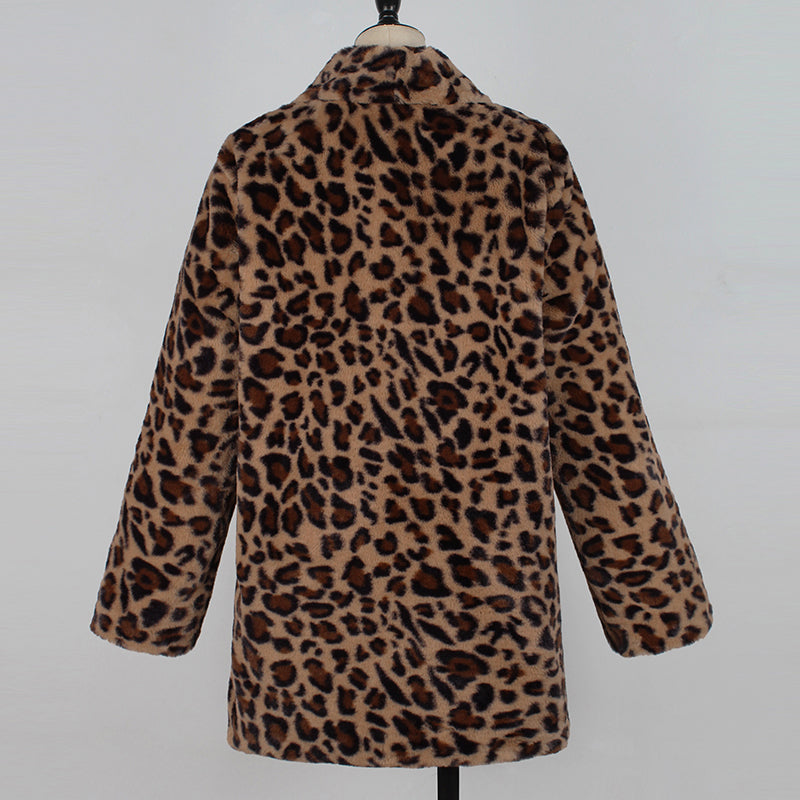 Leopard Print Faux Fur Coat, photo 10
