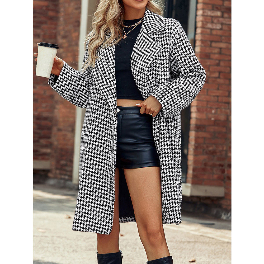 Houndstooth Longline Coat, photo 4