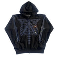 Rhinestone Skeleton Zip Up Hoodie, photo 4