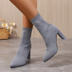 Knitted Sock Ankle Boots, photo 8