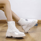 Lace-Up Chunky Platform Ankle Boots, photo 10
