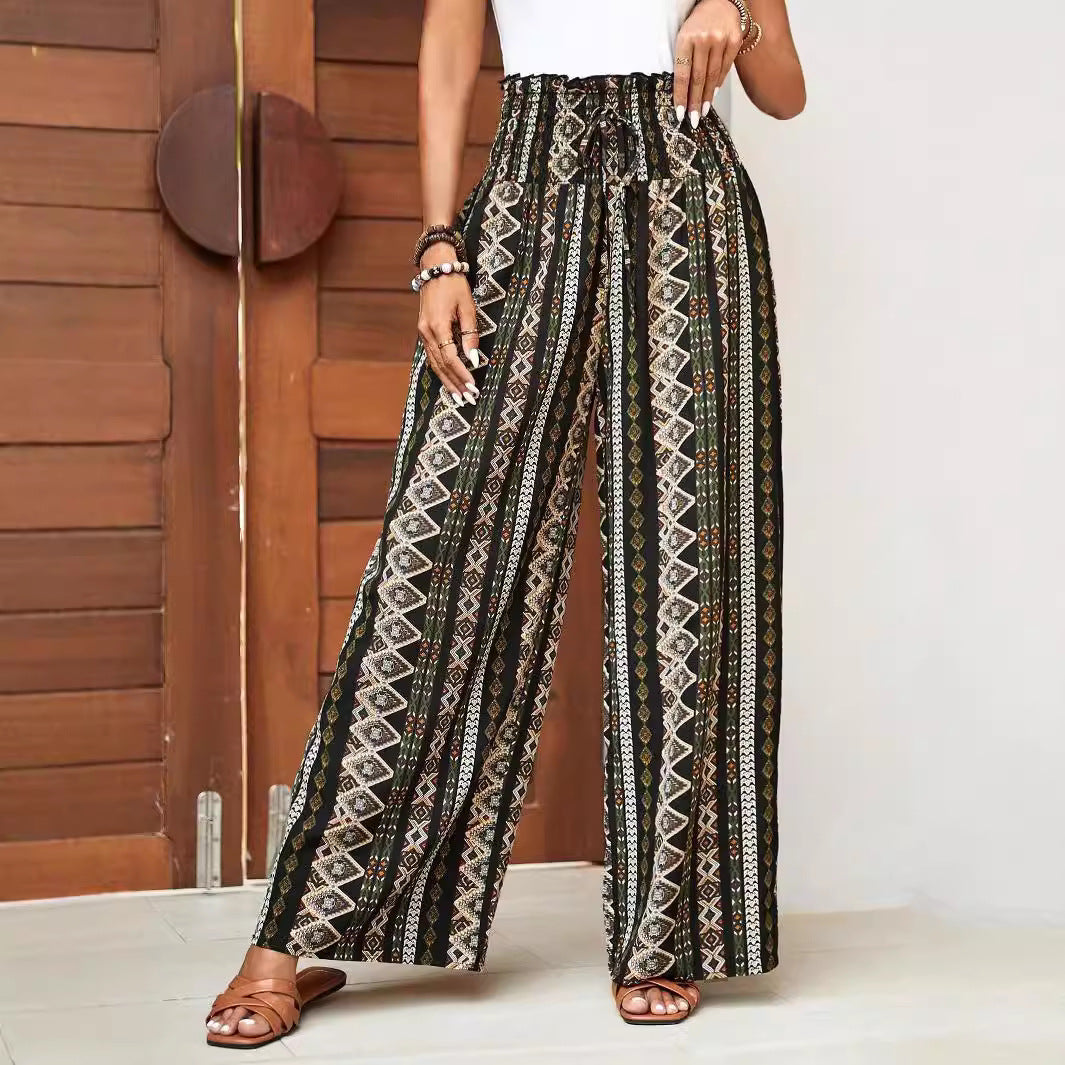 Boho Print Wide Leg Trousers, photo 2