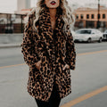 Leopard Print Faux Fur Coat, photo 1