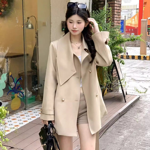 British Style Trench Coat in khaki