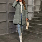 Hooded Longline Puffer Jacket, photo 2