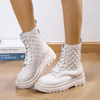 Lace-Up Chunky Platform Ankle Boots, photo 6