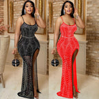 Rhinestone Mesh Maxi Dress, photo 6
