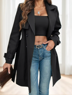 Belted Double-Breasted Trench Coat, photo 2