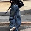 Pleated Front Wide Leg Jeans, photo 1