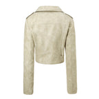 Belted Faux Leather Biker Jacket, photo 6