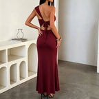 One Shoulder Ruched Maxi Dress, photo 6